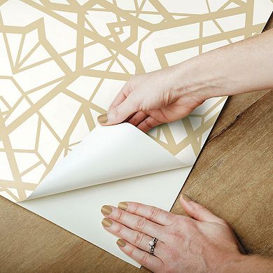 RoomMates Shatter Geometric Peel & Stick Wallpaper