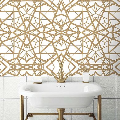 RoomMates Shatter Geometric Peel & Stick Wallpaper