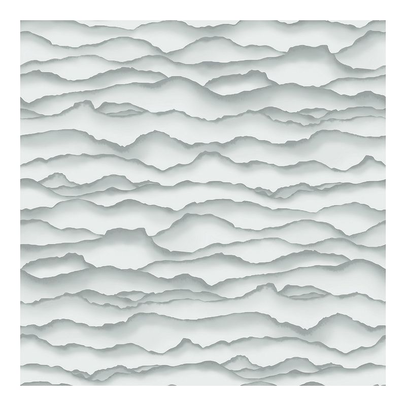 RoomMates Singed Peel & Stick Wallpaper, Grey