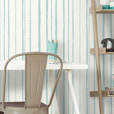 RoomMates All Mixed Up Striped Peel & Stick Wallpaper