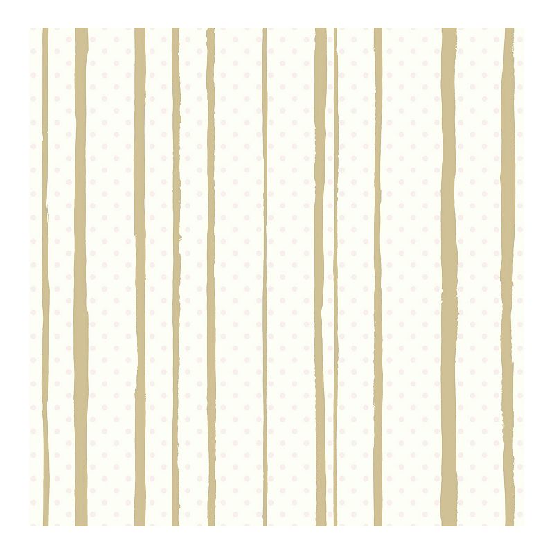 RoomMates All Mixed Up Striped Peel & Stick Wallpaper, Pink