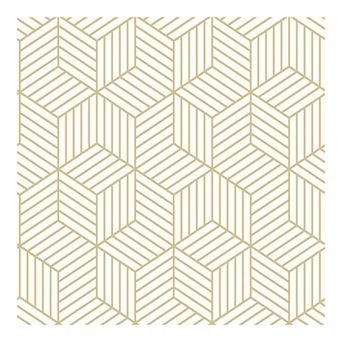RoomMates Striped Hexagon Peel & Stick Wallpaper