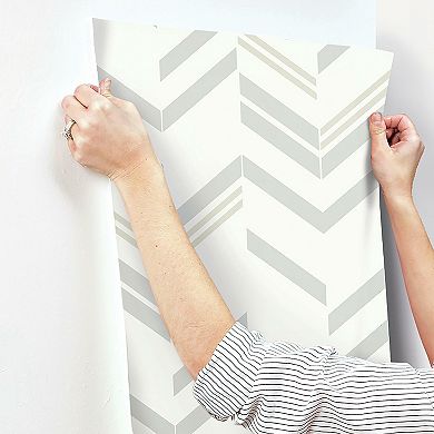 RoomMates Chevron Peel & Stick Wallpaper