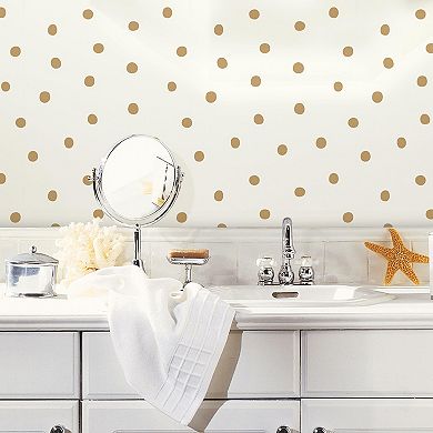 RoomMates Dots Peel & Stick Wallpaper