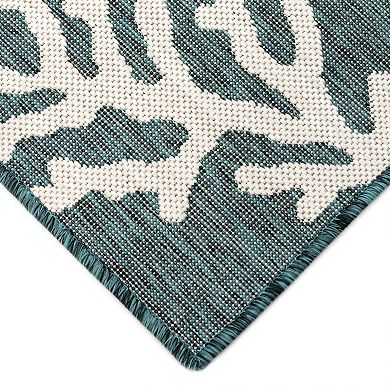 Liora Manne Carmel Coral Border Indoor Outdoor Rug