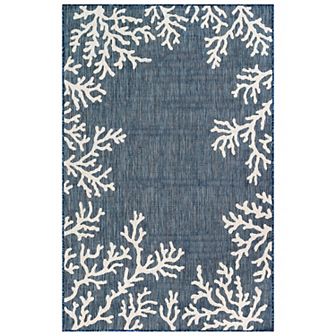 Liora Manne Carmel Coral Border Indoor Outdoor Rug