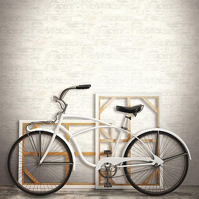 RoomMates Stuccoed Faux Brick Peel & Stick Wallpaper
