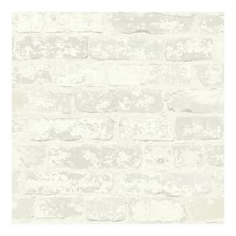 RoomMates Stuccoed Faux Brick Peel & Stick Wallpaper