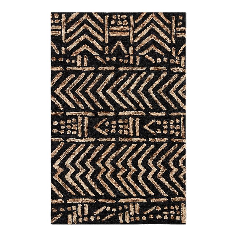 Liora Manne Cyprus Batik Wool Rug, Brown, 7.5X9.5 Ft