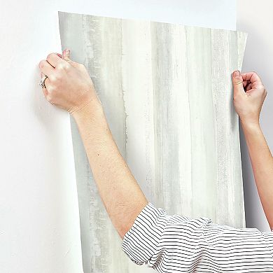 RoomMates Watercolor Stripe Peel & Stick Wallpaper