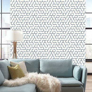 RoomMates Open Geometric Peel & Stick Wallpaper
