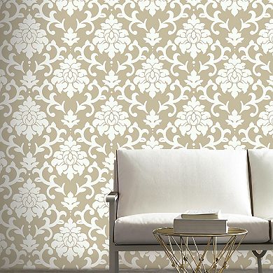 RoomMates Damask Peel & Stick Wallpaper