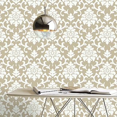 RoomMates Damask Peel & Stick Wallpaper