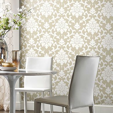 RoomMates Damask Peel & Stick Wallpaper