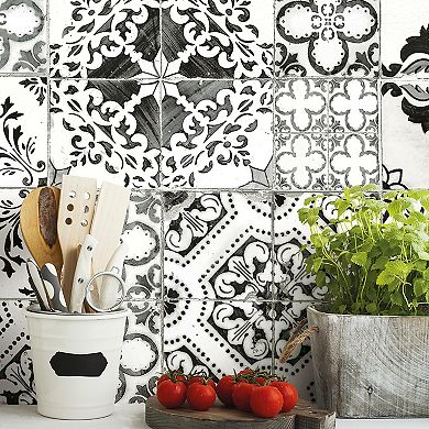 RoomMates Mediterranean Tile Peel & Stick Wallpaper