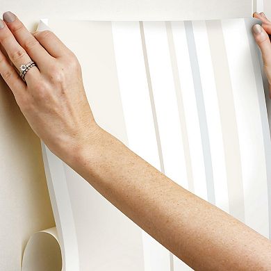 RoomMates Stripes Peel & Stick Wallpaper