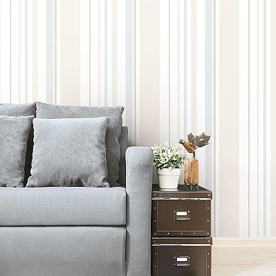 RoomMates Stripes Peel & Stick Wallpaper