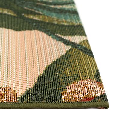 Liora Manne Marina Tropical Leaf Indoor Outdoor Rug
