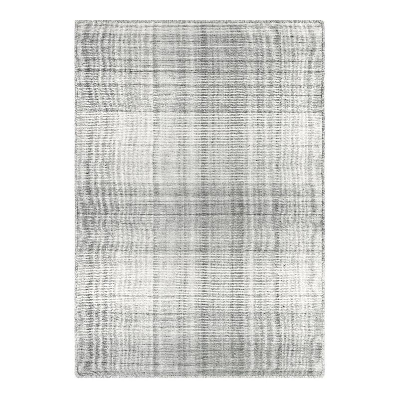 Liora Manne Preston Plaid Indoor Outdoor Rug, Grey, 5X7.5 Ft