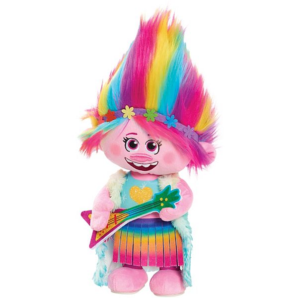 DreamWorks Trolls World Tour Dancing Poppy Feature Plush by Just Play