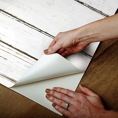 RoomMates Faux Shiplap Peel & Stick Wallpaper