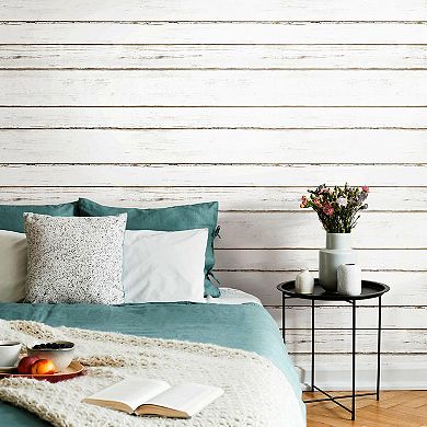 RoomMates Faux Shiplap Peel & Stick Wallpaper