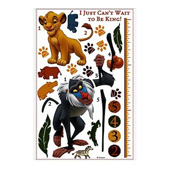 Disney's The Lion King Growth Chart Wall Decal by RoomMates