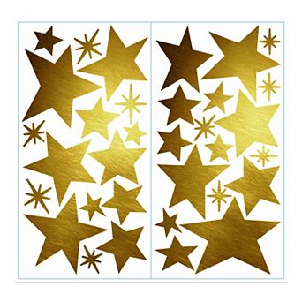 RoomMates Star Foil Wall Decals