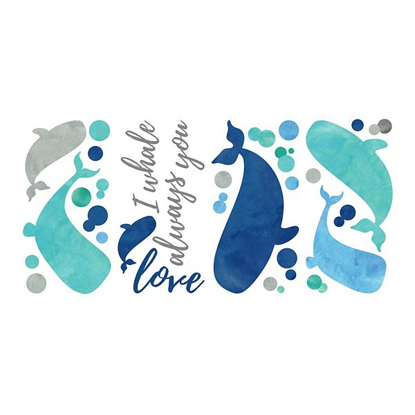 RoomMates I Whale Always Love You Wall Decal