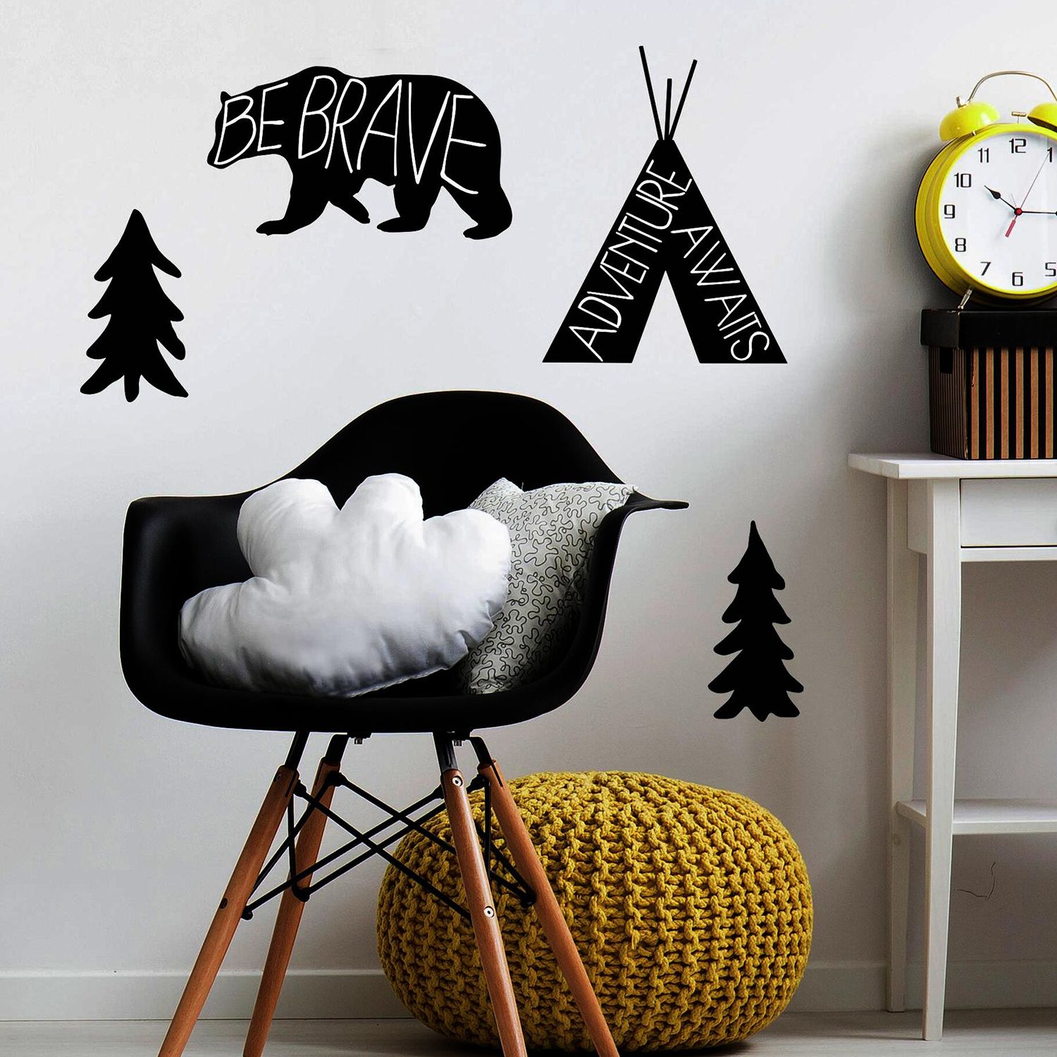 RoomMates Wandaufkleber „Adventure Awaits“ – Mit Tiermotiven, Abziehbar & Wiederverwendbar