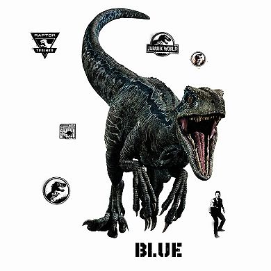 RoomMates Jurassic World 2 Blue Velociraptor Wall Decal