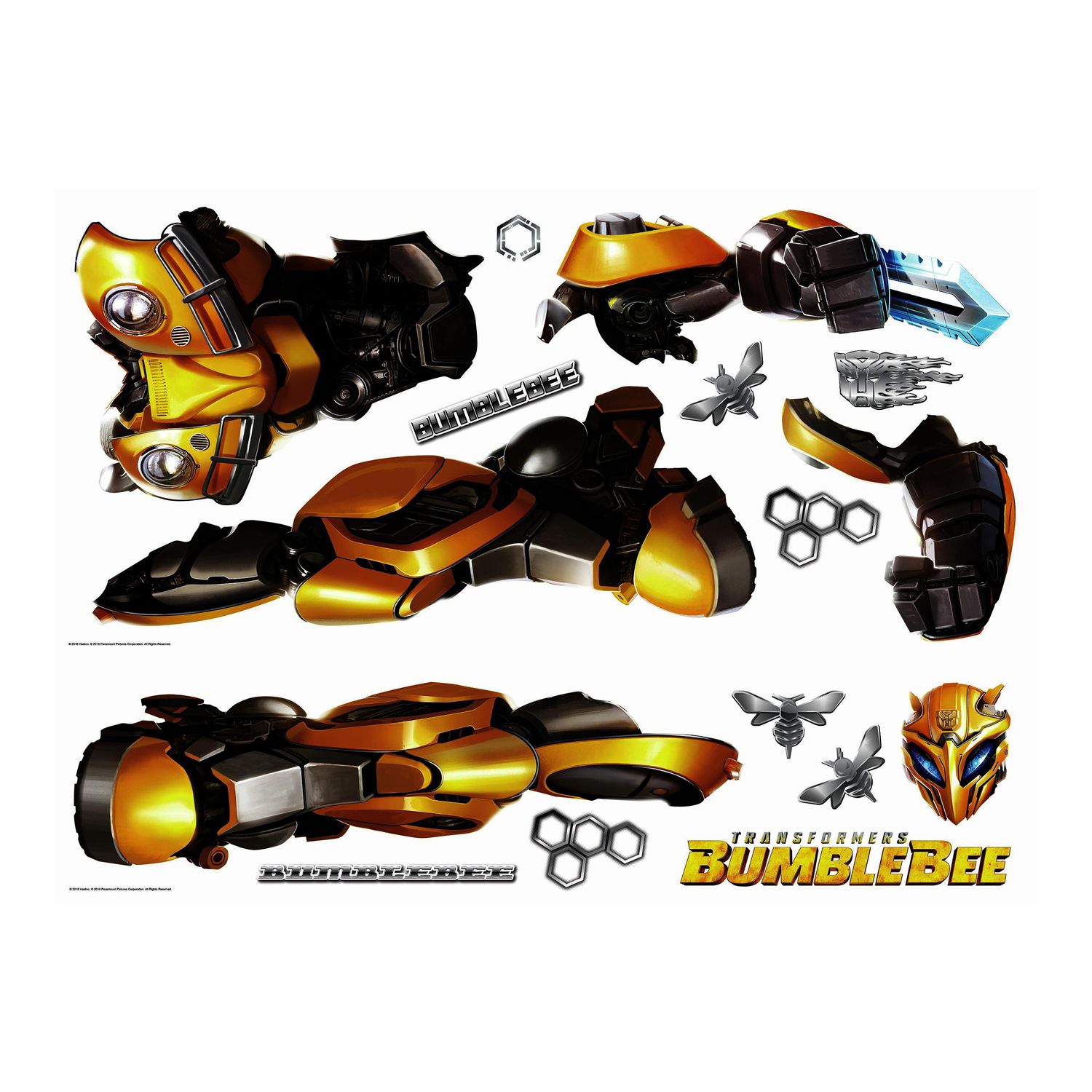 bumblebee transformer decal