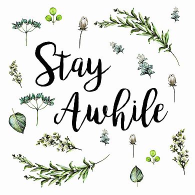 RoomMates Stay Awhile Wall Decal