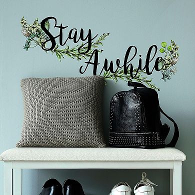 RoomMates Stay Awhile Wall Decal