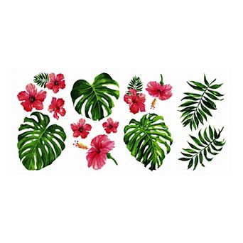 RoomMates Tropical Hibiscus Flower Wall Decal