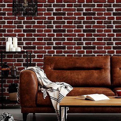 RoomMates Faux Red Brick Peel & Stick Wall Decal