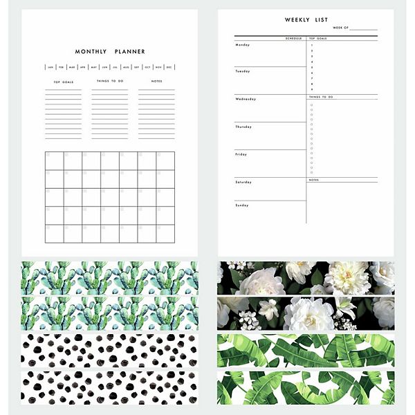 RoomMates Monthly Planner Dry Erase Peel & Stick Wall Decal