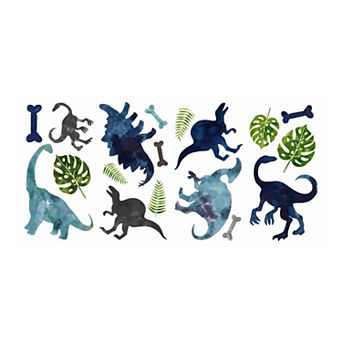 RoomMates Watercolor Dinosaur Peel & Stick Wall Decals