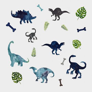RoomMates Watercolor Dinosaur Peel & Stick Wall Decals