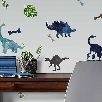 RoomMates Watercolor Dinosaur Peel & Stick Wall Decals