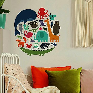 RoomMates We Are One Animal Peel & Stick Wall Decals