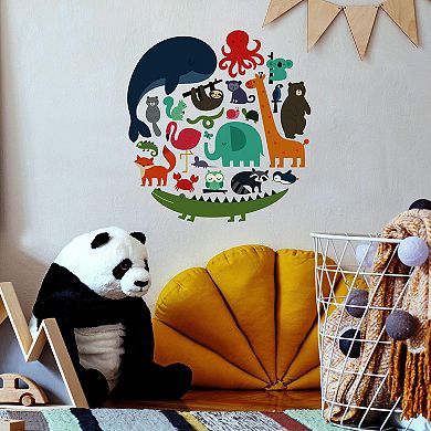 RoomMates We Are One Animal Peel & Stick Wall Decals