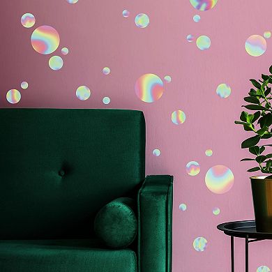 RoomMates Holographic Circle Peel & Stick Wall Decal