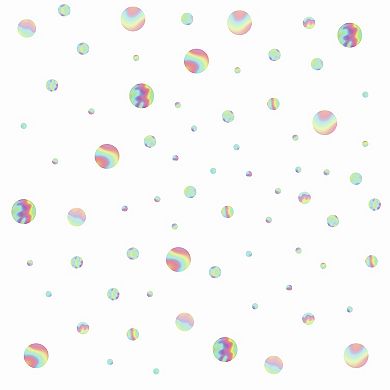 RoomMates Holographic Circle Peel & Stick Wall Decal