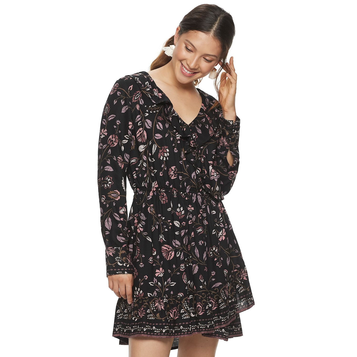 kohls junior black dresses
