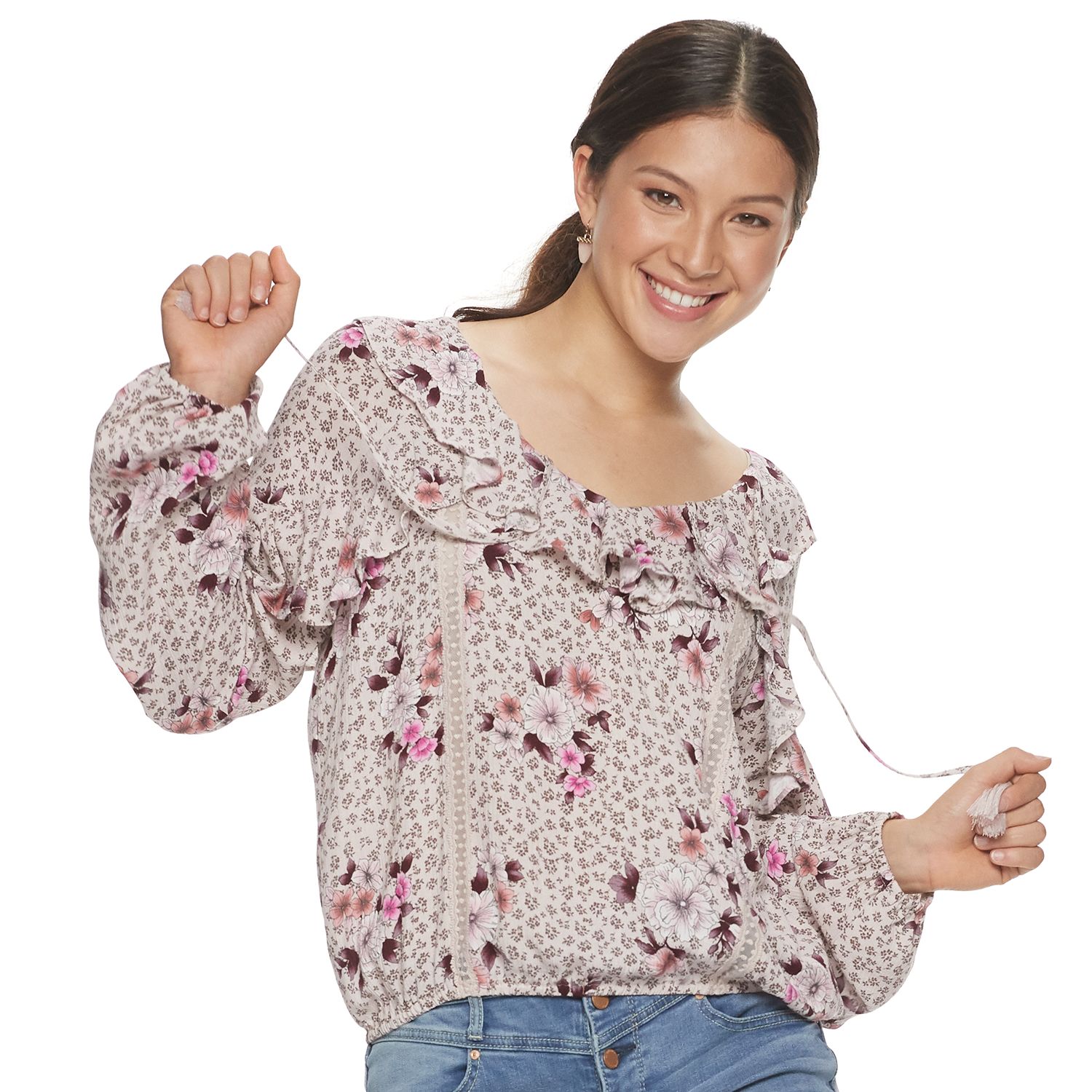 ruffle peasant top