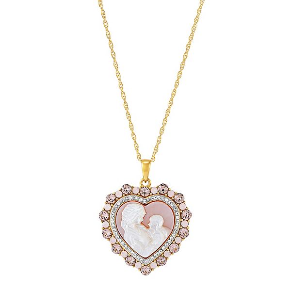 Mother of Pearl Gold Filled Coin Charm Necklace - Leimomi