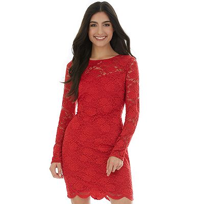 Kohls red lace dress hotsell