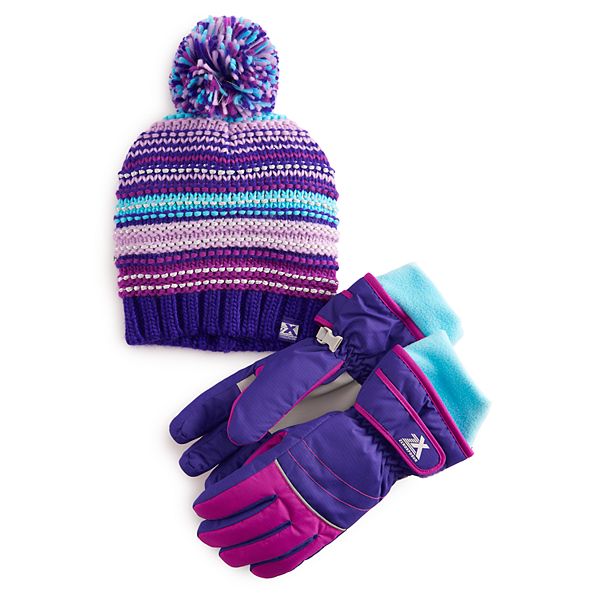 Girls 4 16 Zeroxposur Hat Gloves Set - super beanie roblox code