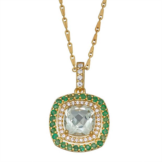 Emerald hot sale necklace kohls